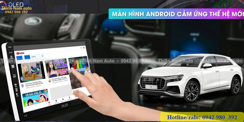 man hinh cam ung DVD Android Oled C2 new